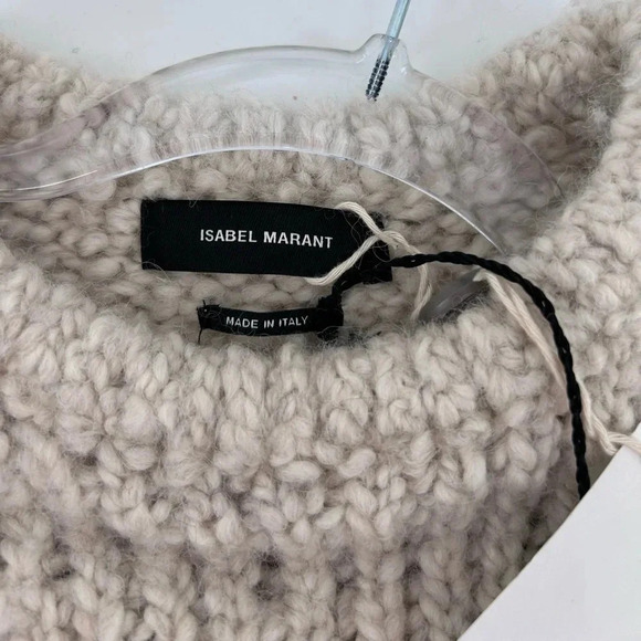 NWT ISABEL MARANT Alpaca Wool-Blend Enora Jumper knit Puffy Sweater EU 34 XS - Picture 14 of 16